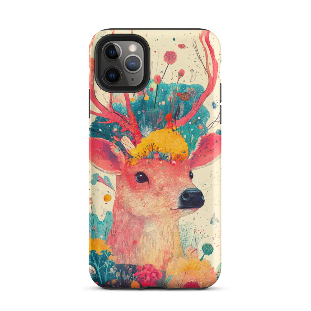 Whimsical Harmony: A Deer in Bloom
