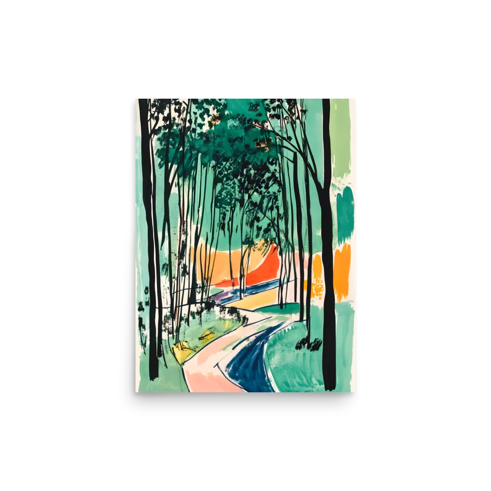 Winding Path Through the Forest | Poster | 12″×16″