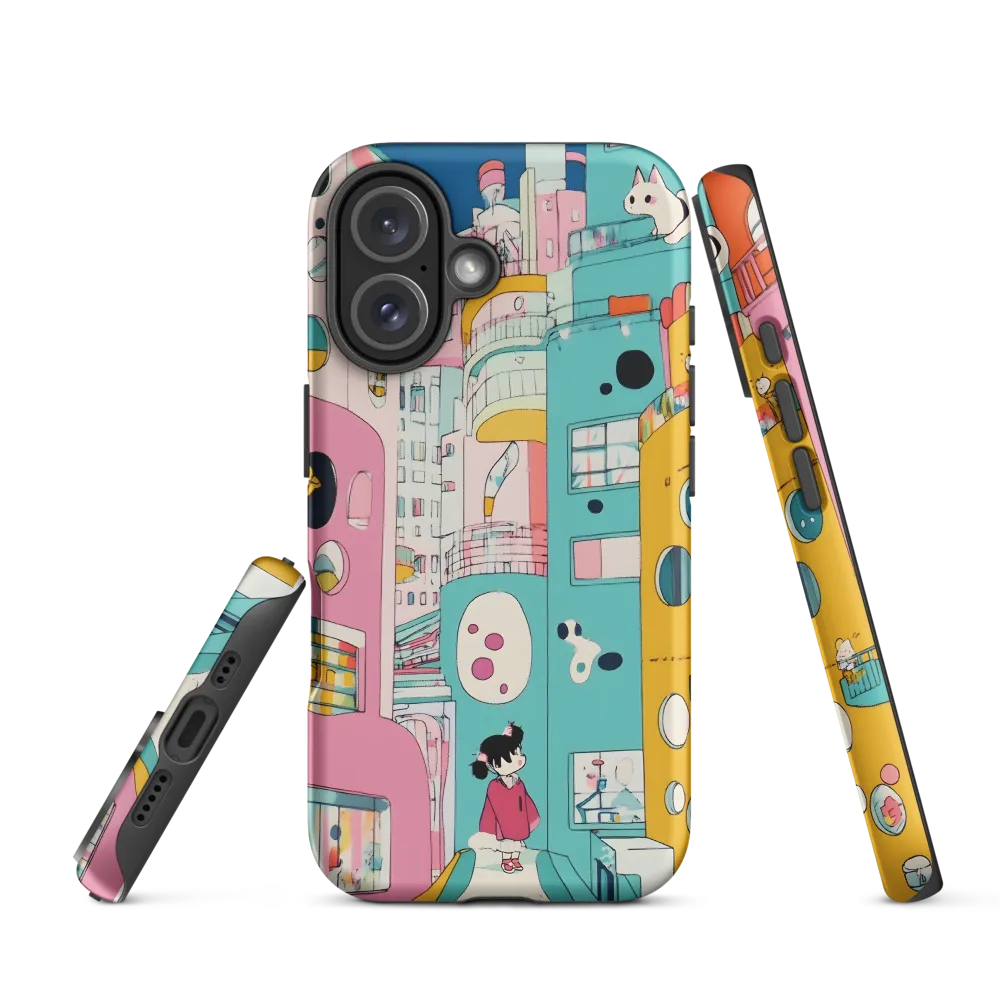 Whimsical Cityscape Dreams | Phone Case |  16 | Tough Case | Matte