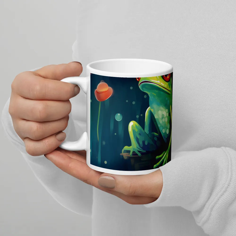 Playful Frogs in a Lush Pond | Mugs | Multiple Sizes & Colors