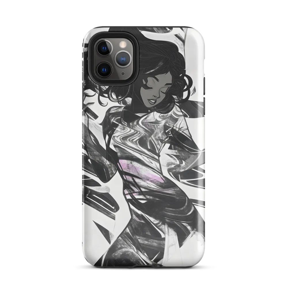 Fluid Grace: The Dance of Shadows | Phone Case |  11 Pro Max | Tough Case | Glossy