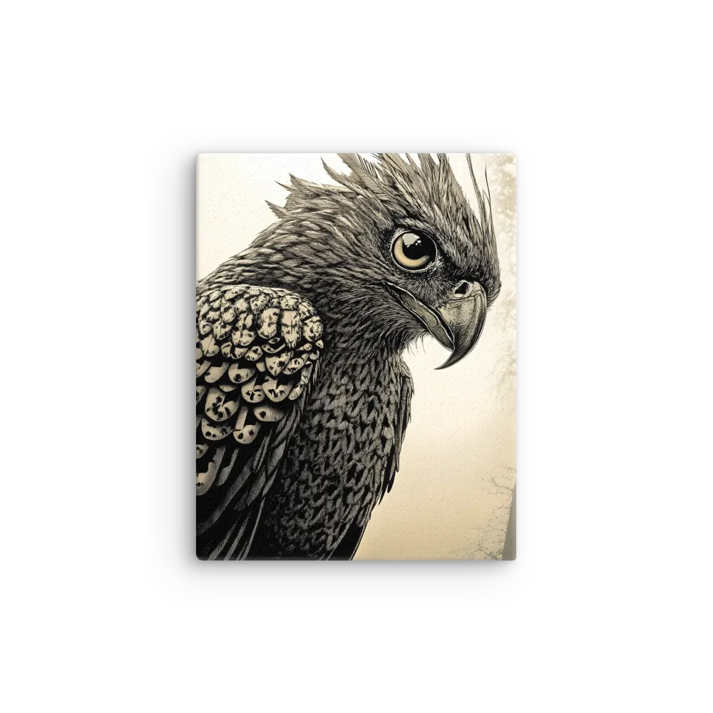 Majestic Owl in Detail | Thin Canvas | 11″×14″