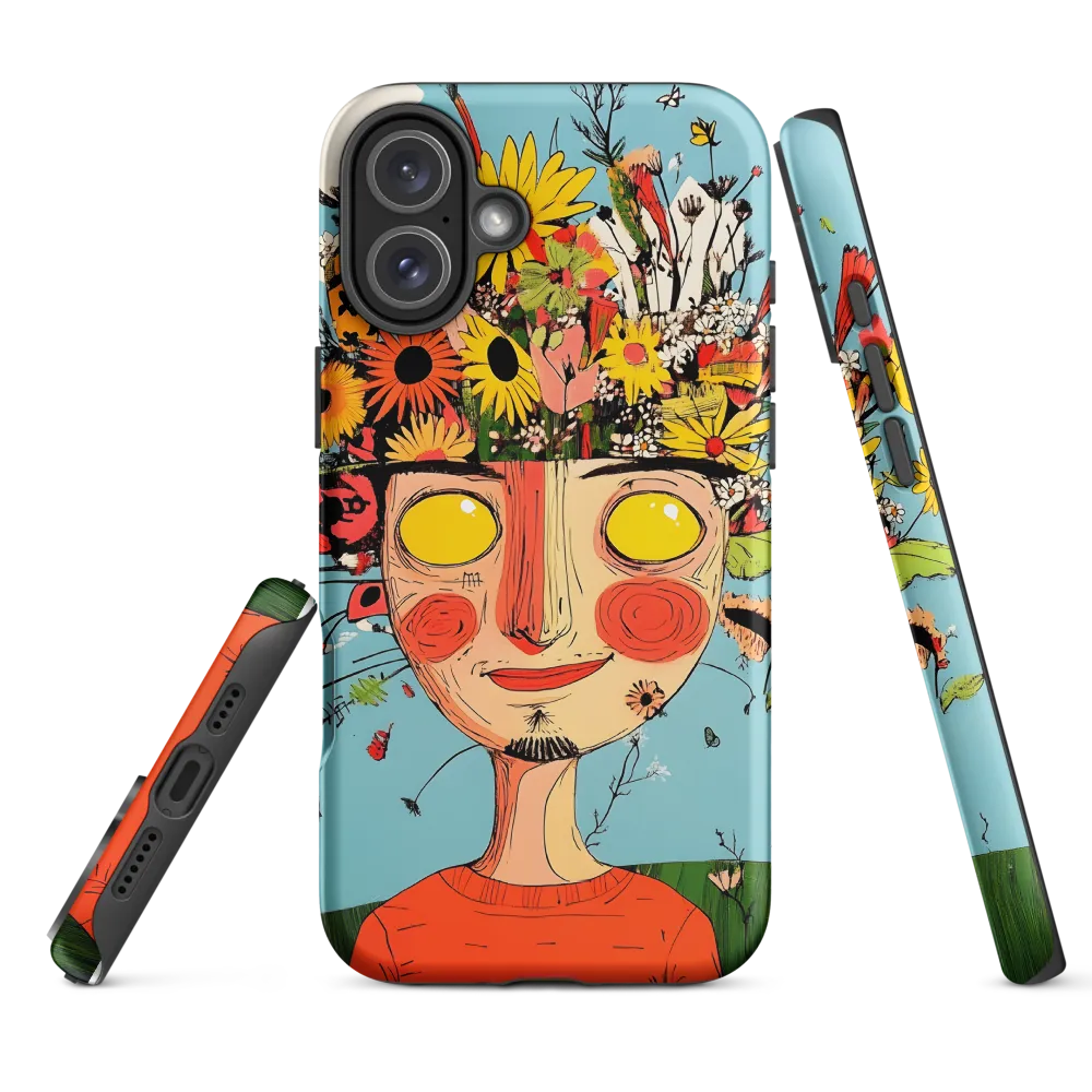 Whimsical Bloom | Phone Case |  16 Plus | Tough Case | Matte