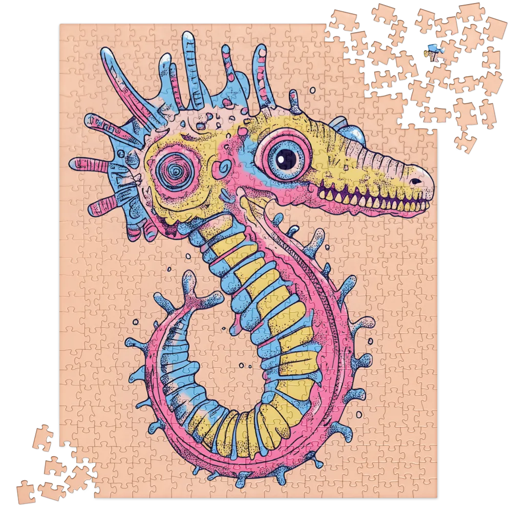 Whimsical Sea Dragon: An Intricate Fantasy | Jigsaw Puzzle | 520 pieces