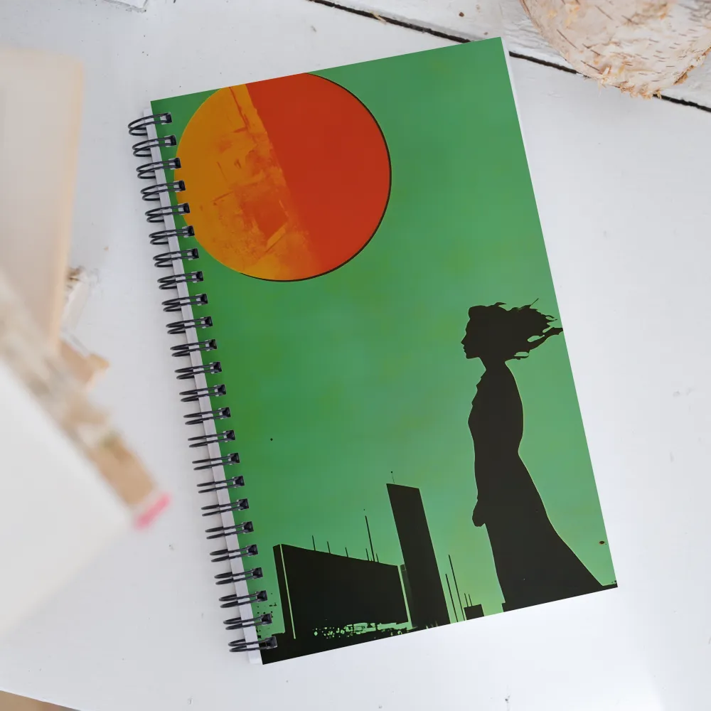 Silhouette of Contemplation | Spiral Notebook