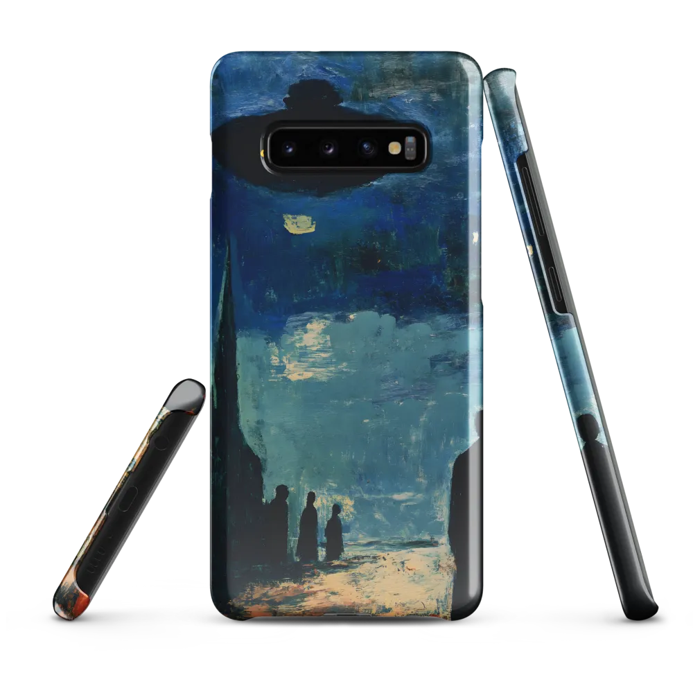 Enigmatic Encounter: A Surrealist UFO Landscape | Phone Case |  S10 Plus | Snap Case | Glossy