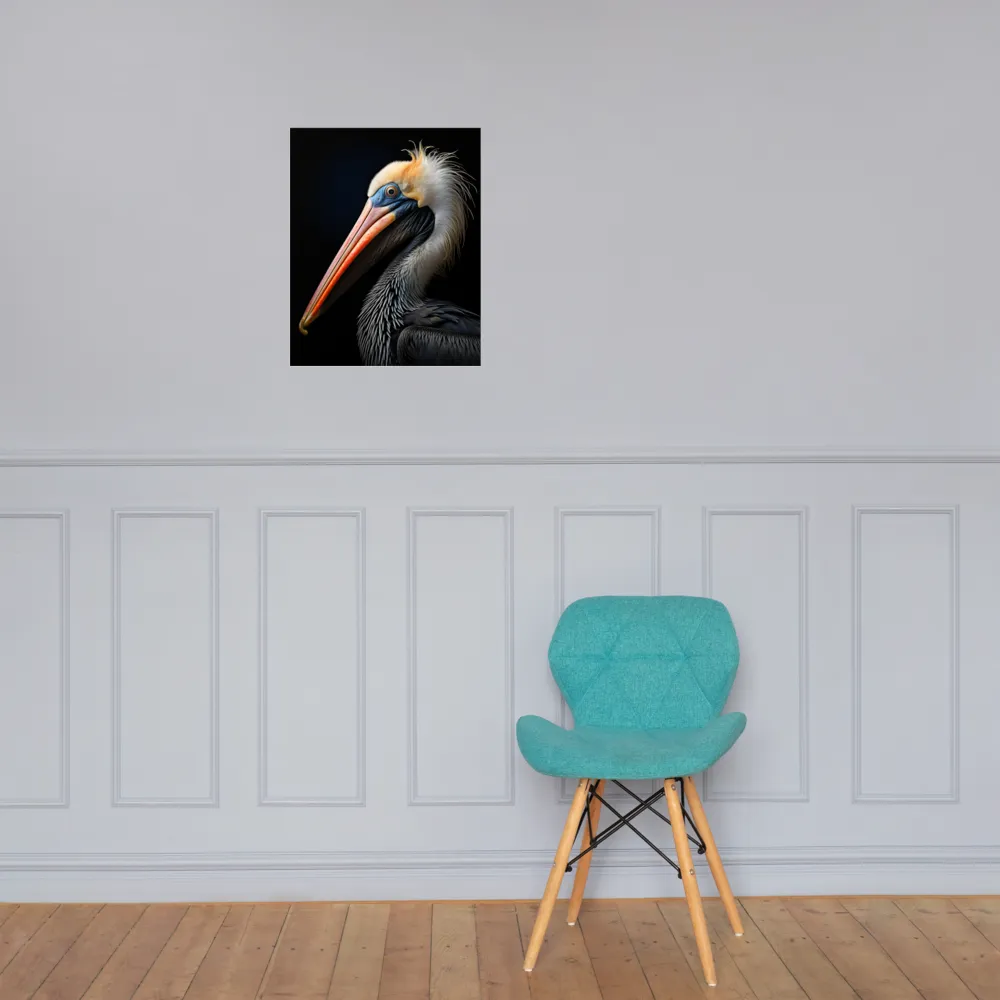 Majestic Portrait of a Pelican | Poster | 16″×20″