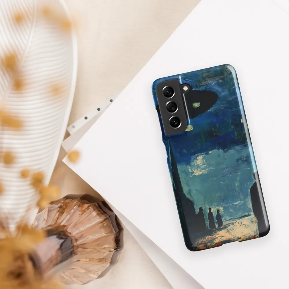 Enigmatic Encounter: A Surrealist UFO Landscape | Phone Case |  S21 FE | Snap Case | Glossy