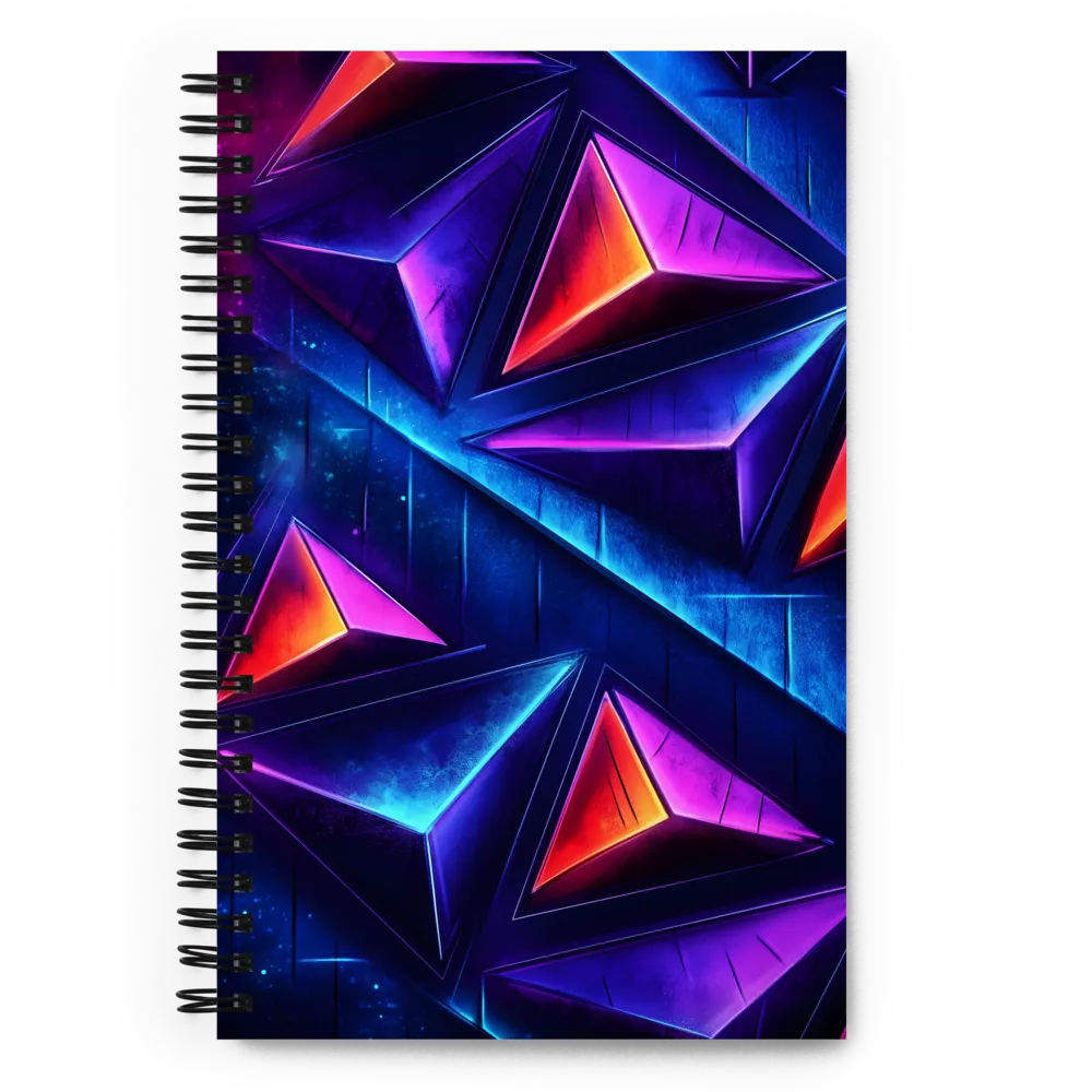 Geometric Luminescence | Spiral Notebook