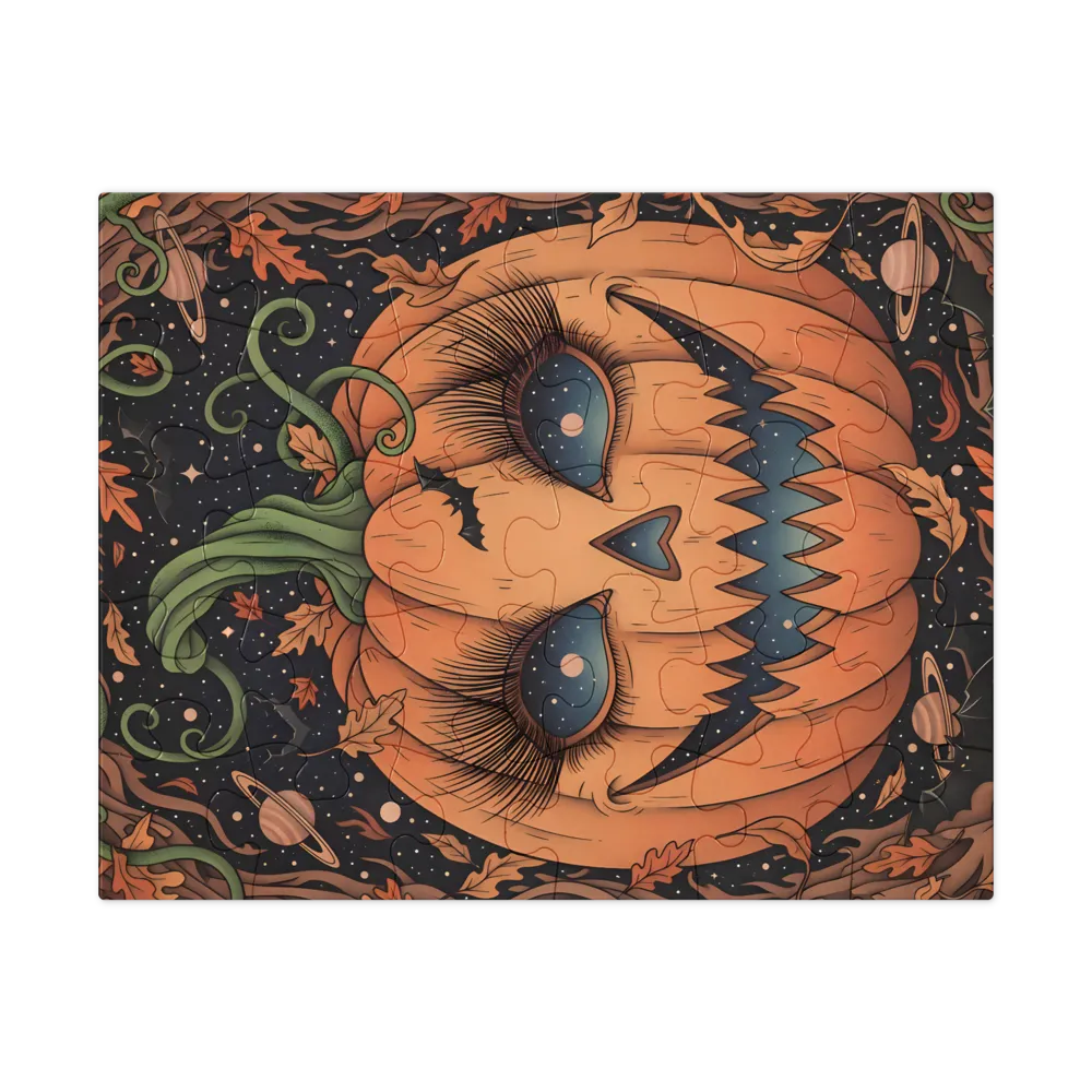 Cosmic Jack-o'-Lantern 
 Jigsaw Puzzle in Tin Box