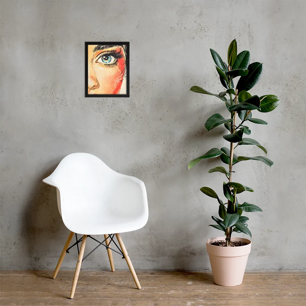 Gaze of Emotion | Poster with Black Frame | 11″×14″