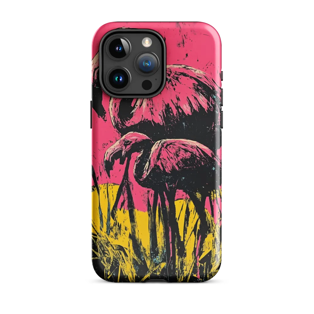 Flamingo Duet: A Pop Art Expression