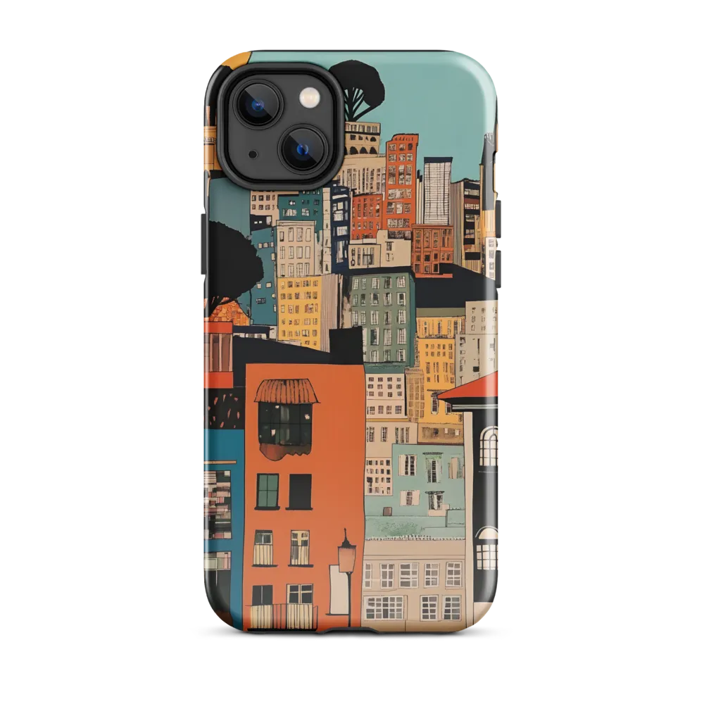 Urban Fusion: A Colorful Cityscape