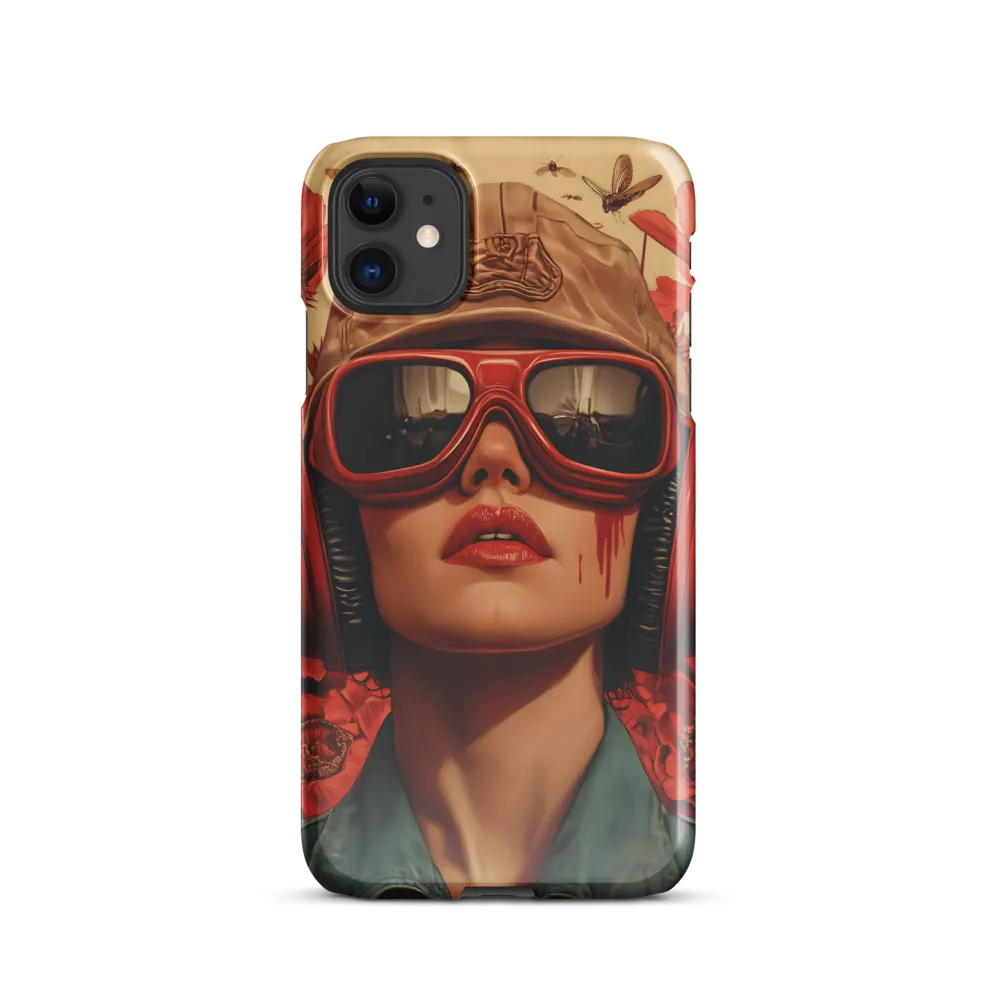 Defiant Portrait in a Floral Realm | Phone Case |  11 | Snap Case | Glossy
