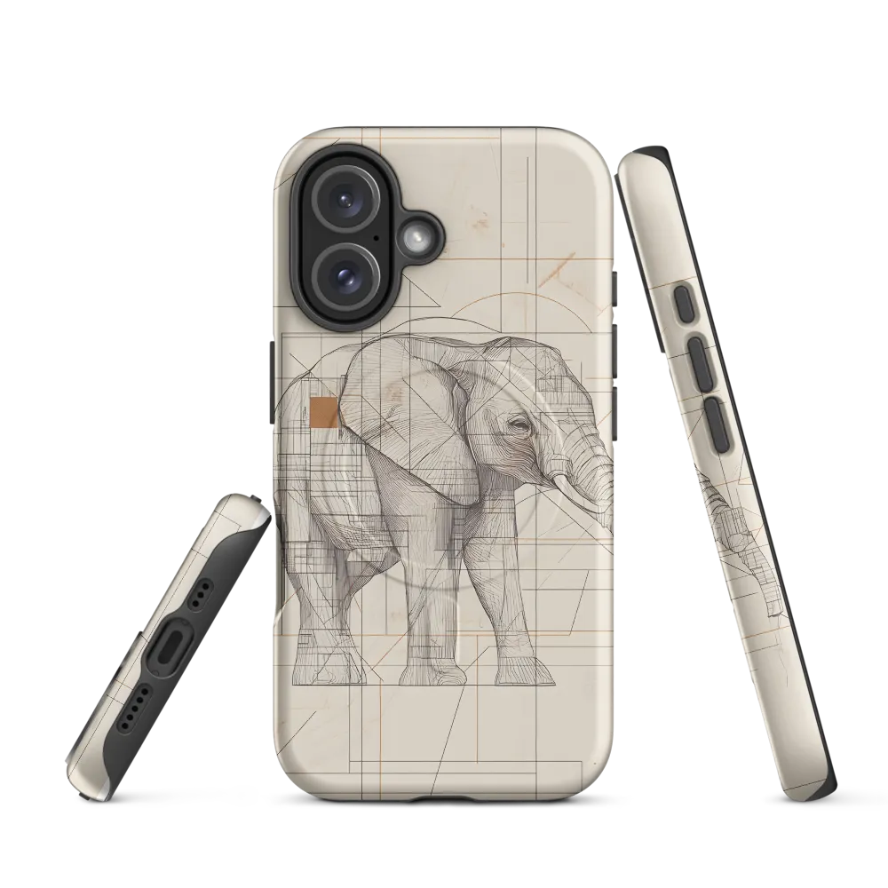 Geometric Elegance: The Steel Elephant