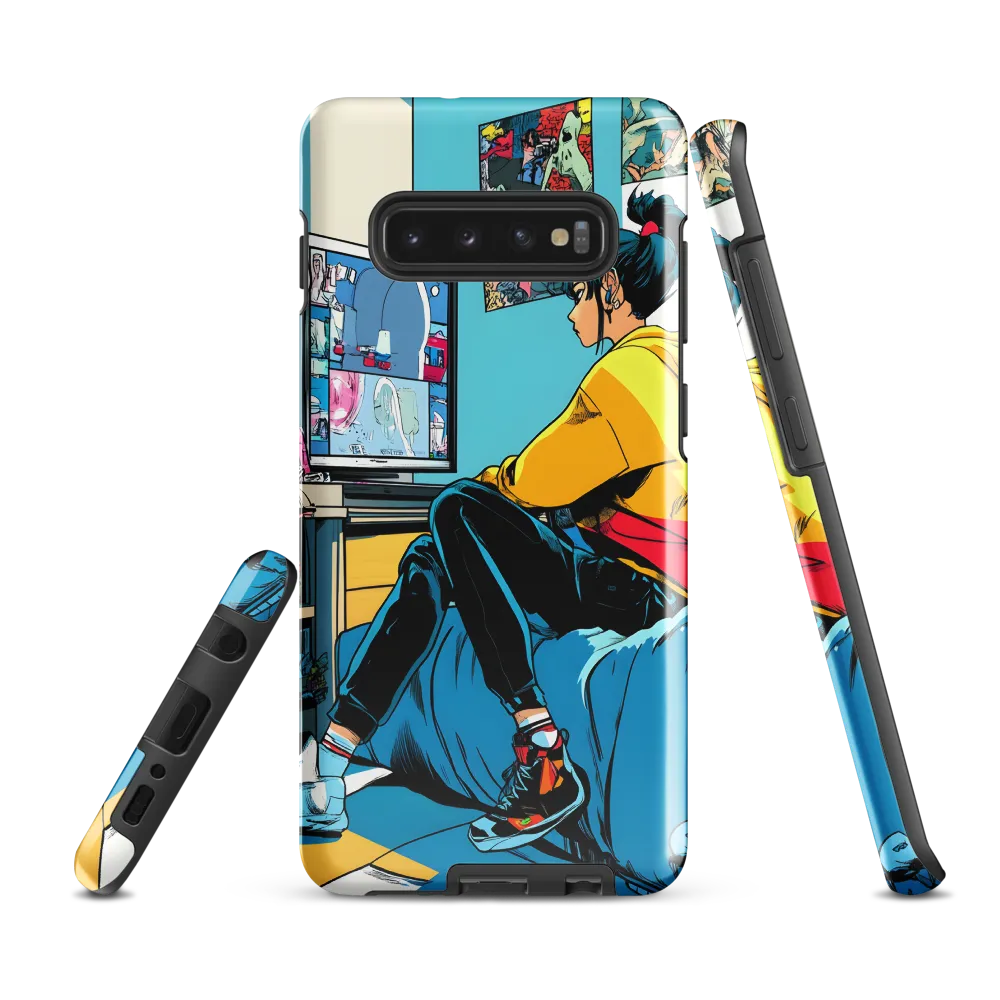 Contemplation in a Digital Space | Phone Case |  S10 Plus | Tough Case | Glossy