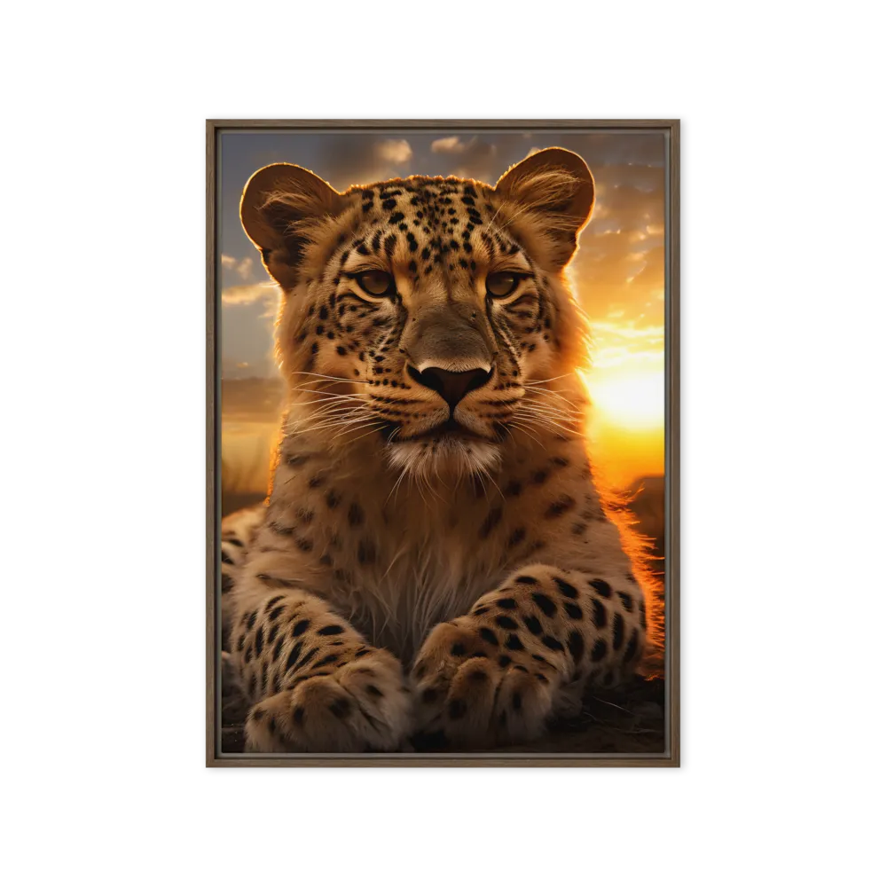 Regal Presence: The Leopard at Sunset