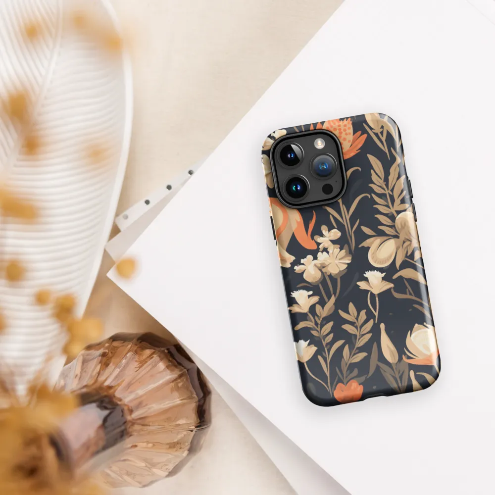 Floral Harmony: A Dance in the Dark