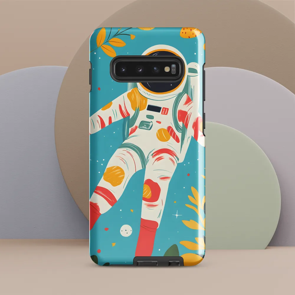 Floating in Cosmic Serenity | Phone Case |  S10 Plus | Tough Case | Glossy