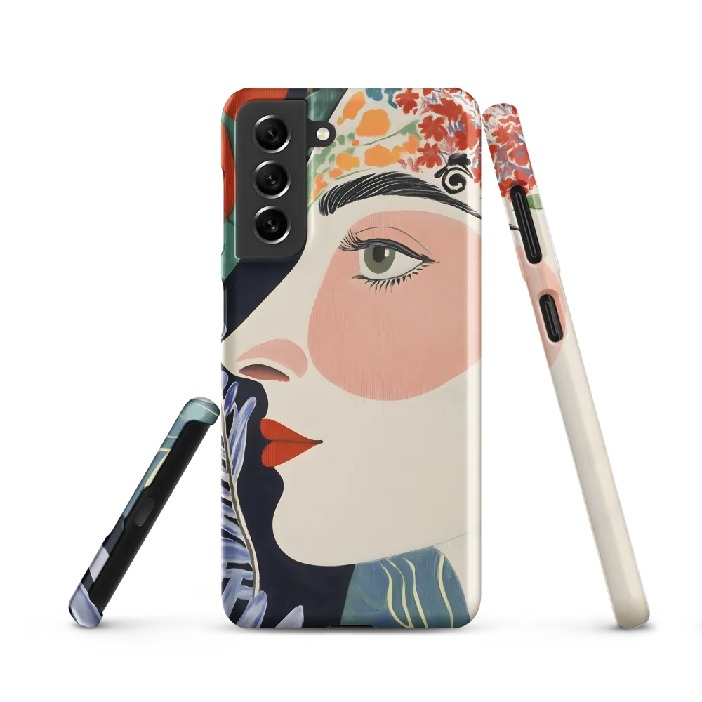 Floral Serenade: A Modern Portrait