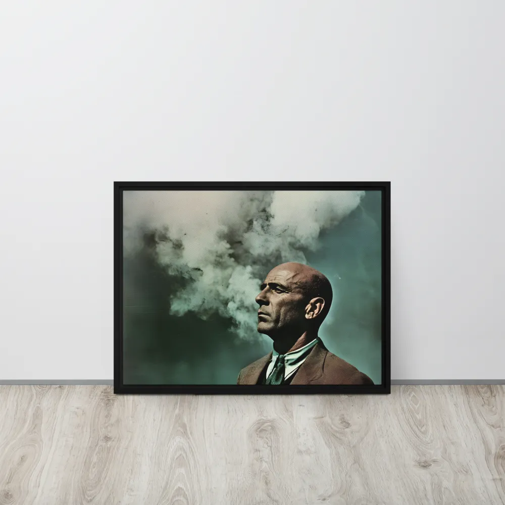 Clouded Thoughts | Canvas with Black Frame | 18″×24″