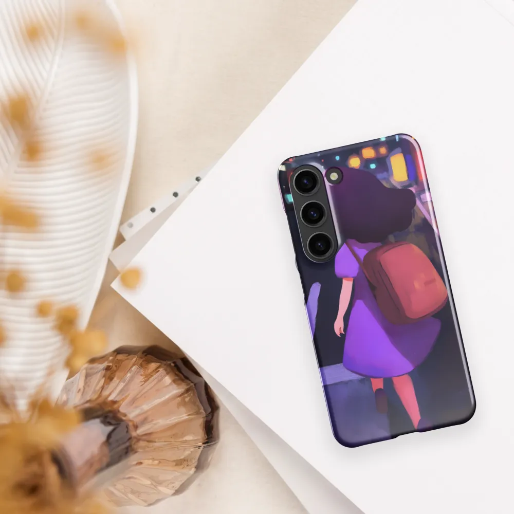 Wandering Through Neon Dreams | Phone Case |  S23 | Snap Case | Glossy