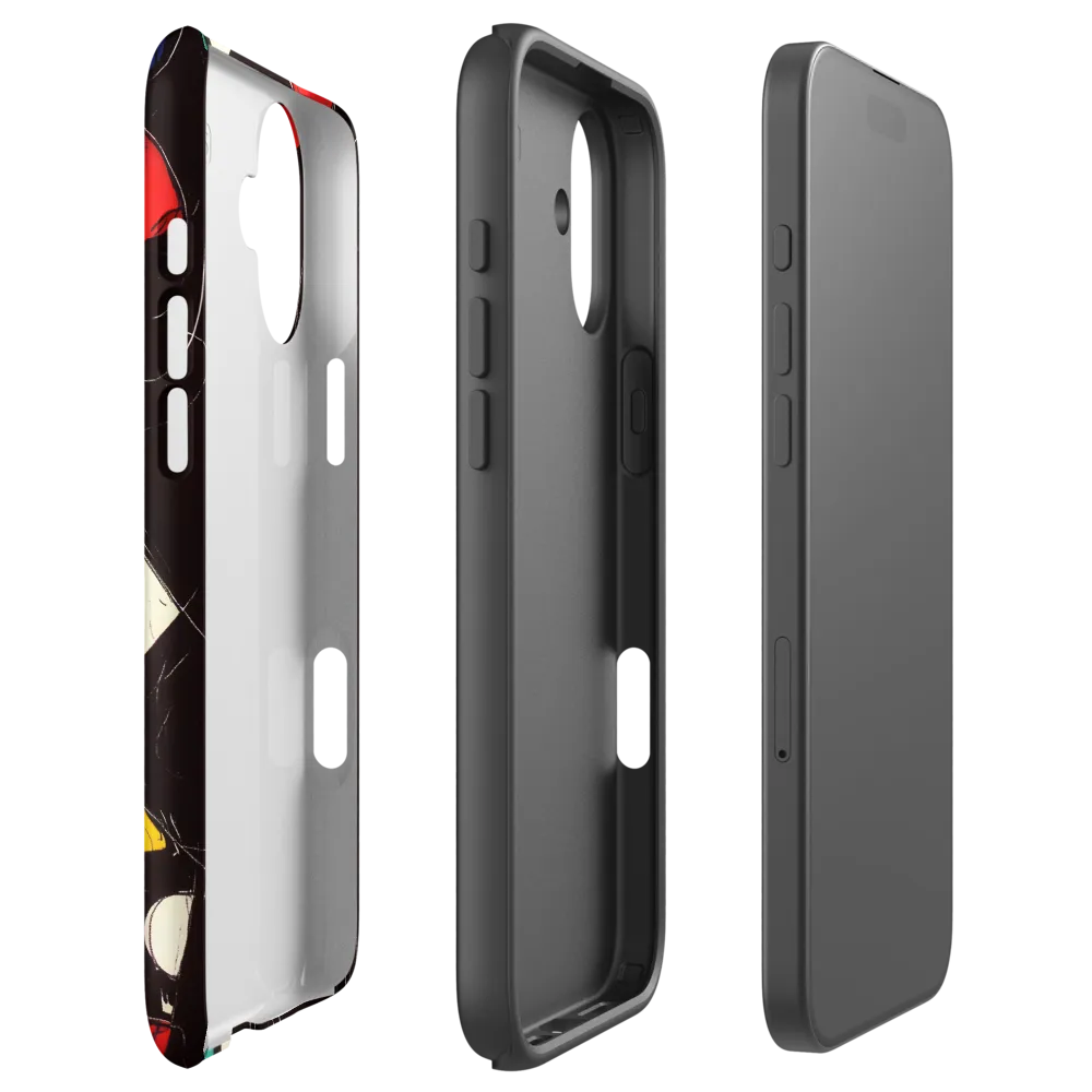 Vibrant Geometric Symphony | Phone Case |  16 Plus | Tough Case | Matte