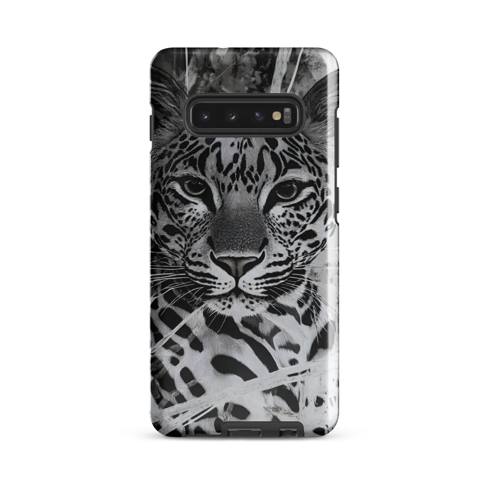 Majestic Gaze: The Leopard's Portrait | Phone Case |  S10 Plus | Tough Case | Glossy