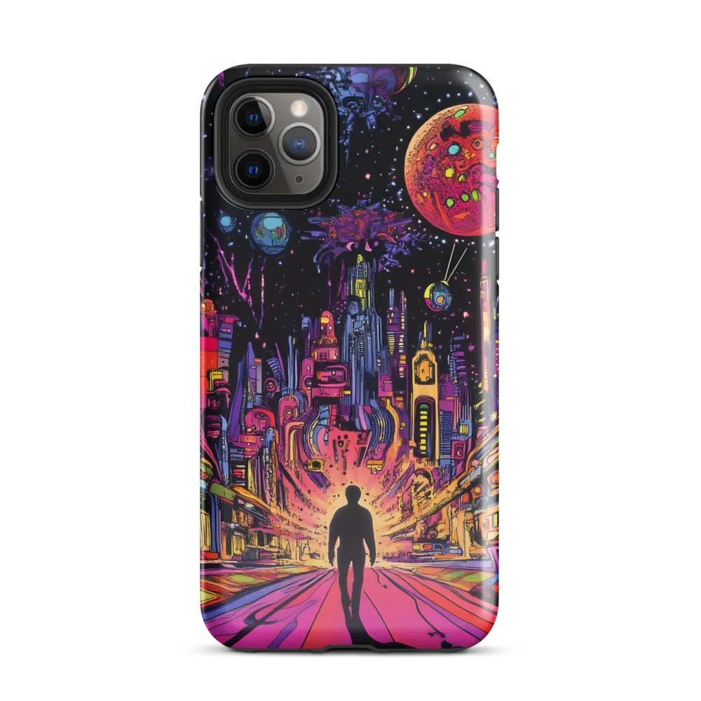 Journey into the Neon Cosmos | Phone Case |  11 Pro Max | Tough Case | Glossy