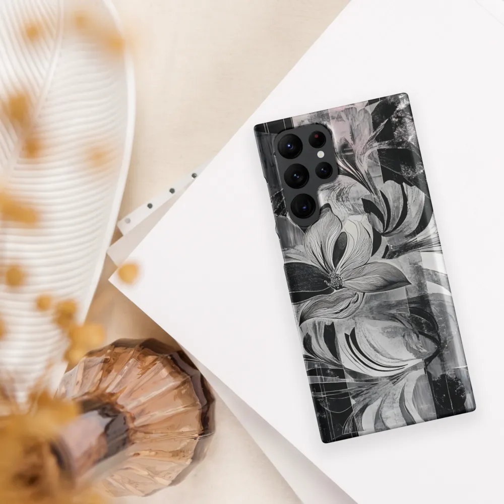 Floral Fusion in Monochrome