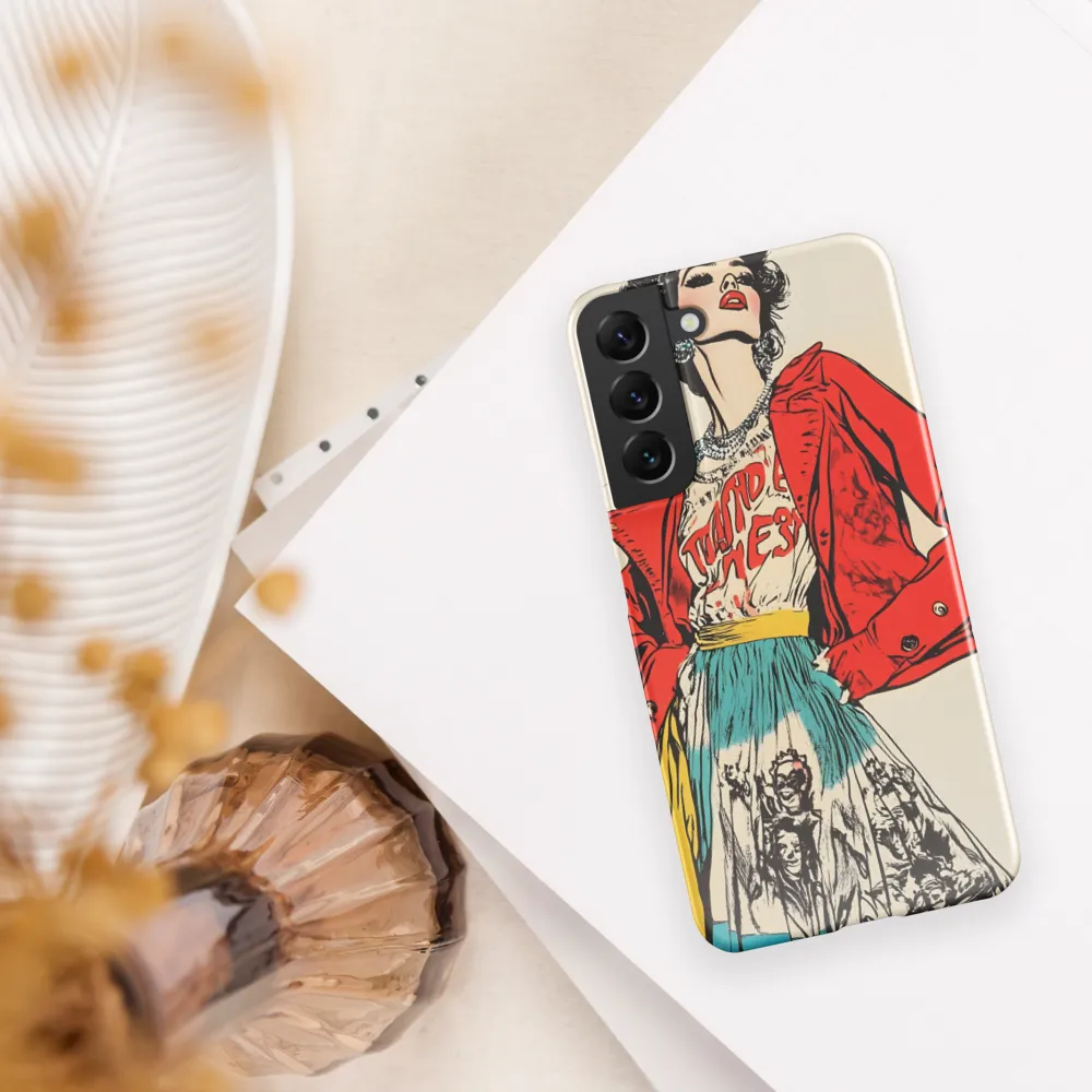 Vibrant Elegance: A Pop Art Fashion Statement | Phone Case |  S22 Plus | Snap Case | Glossy
