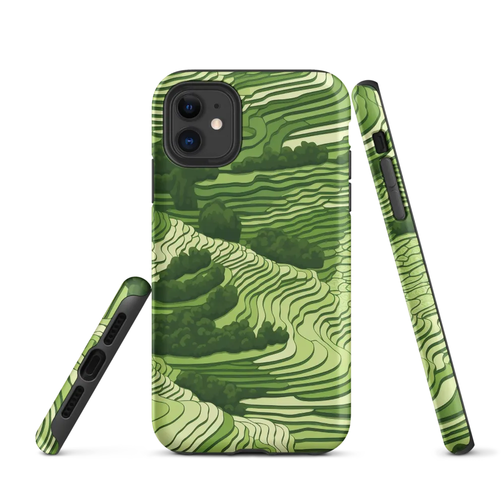 Waves of Green: An Abstract Landscape