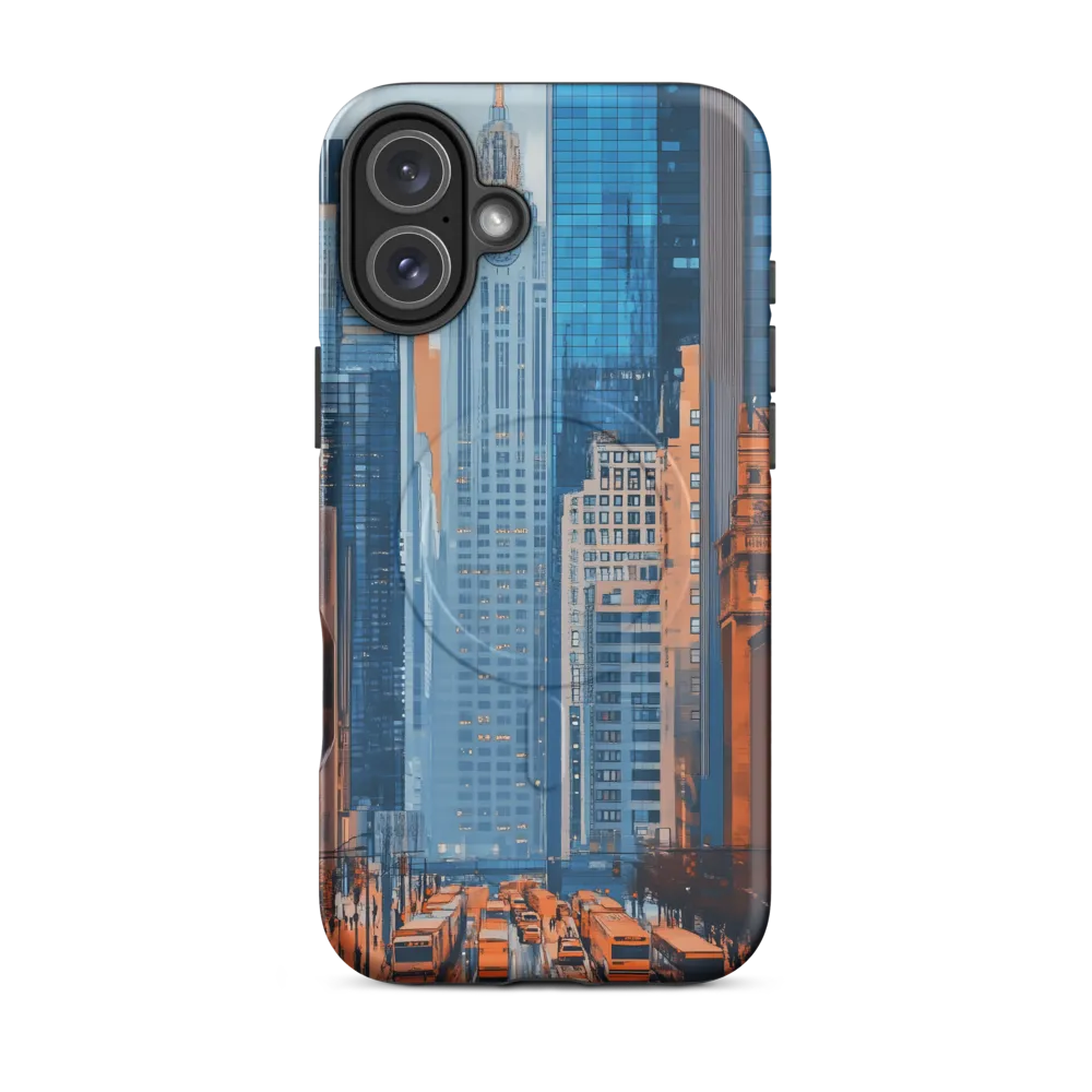 Urban Symphony in Blue and Orange