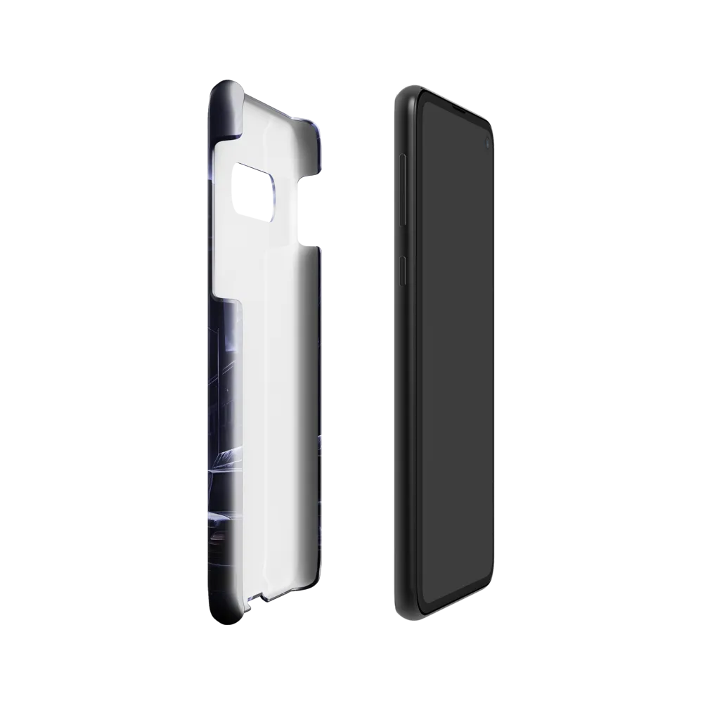 Stormy Cityscape: Shadows of the Night | Phone Case |  S10e | Snap Case | Glossy