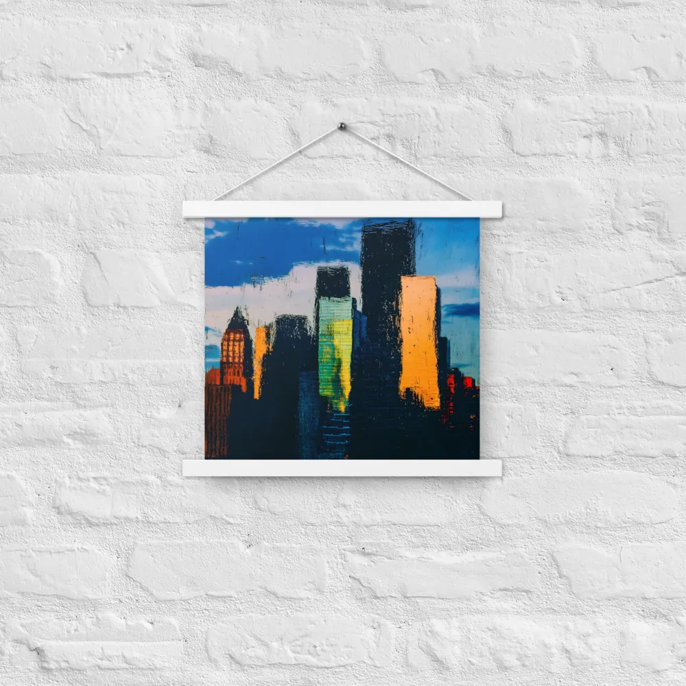 Reflections of Tranquility | Poster With White Wood Hanger | 14″×14″
