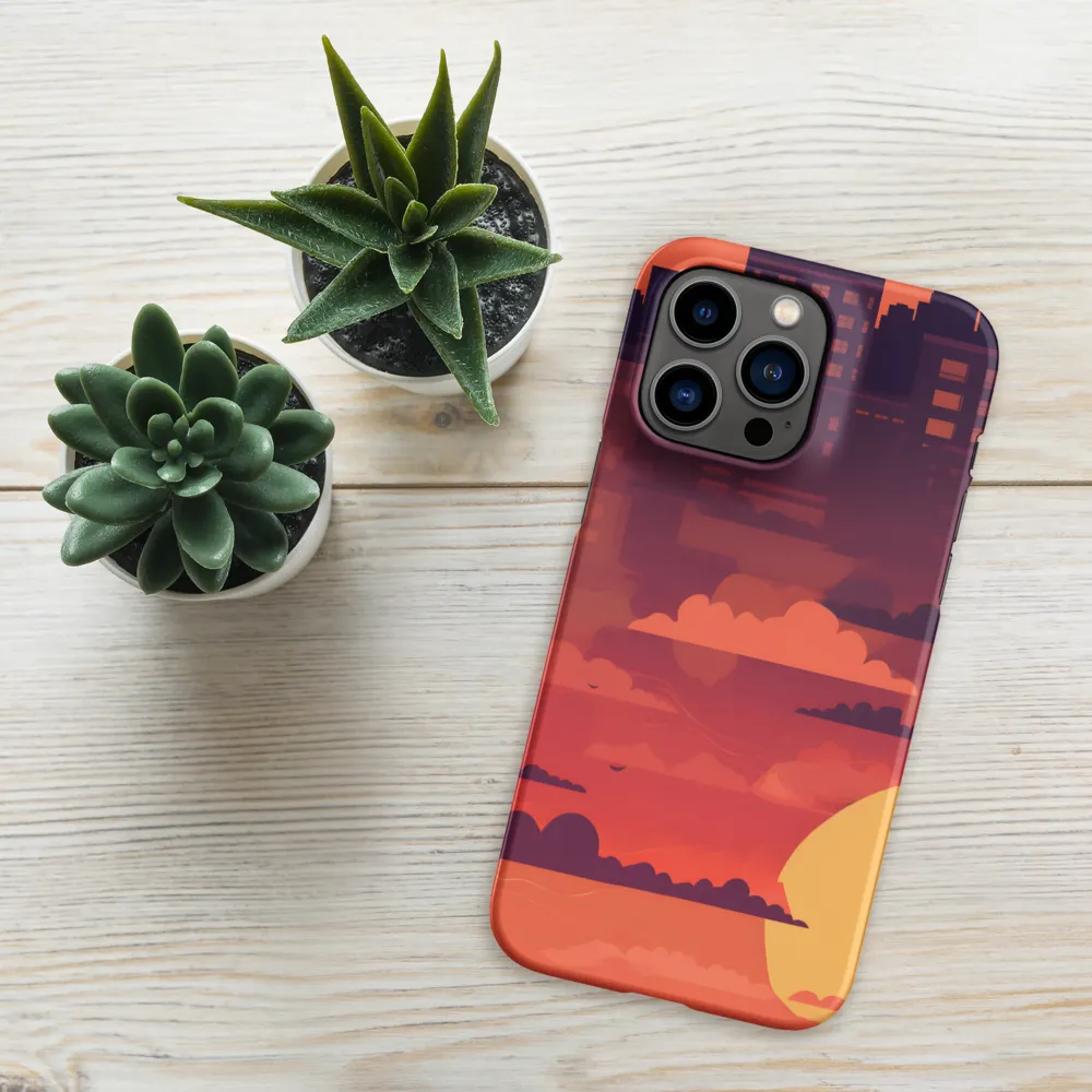 Urban Dusk: A Symphony of Cityscapes | Phone Case