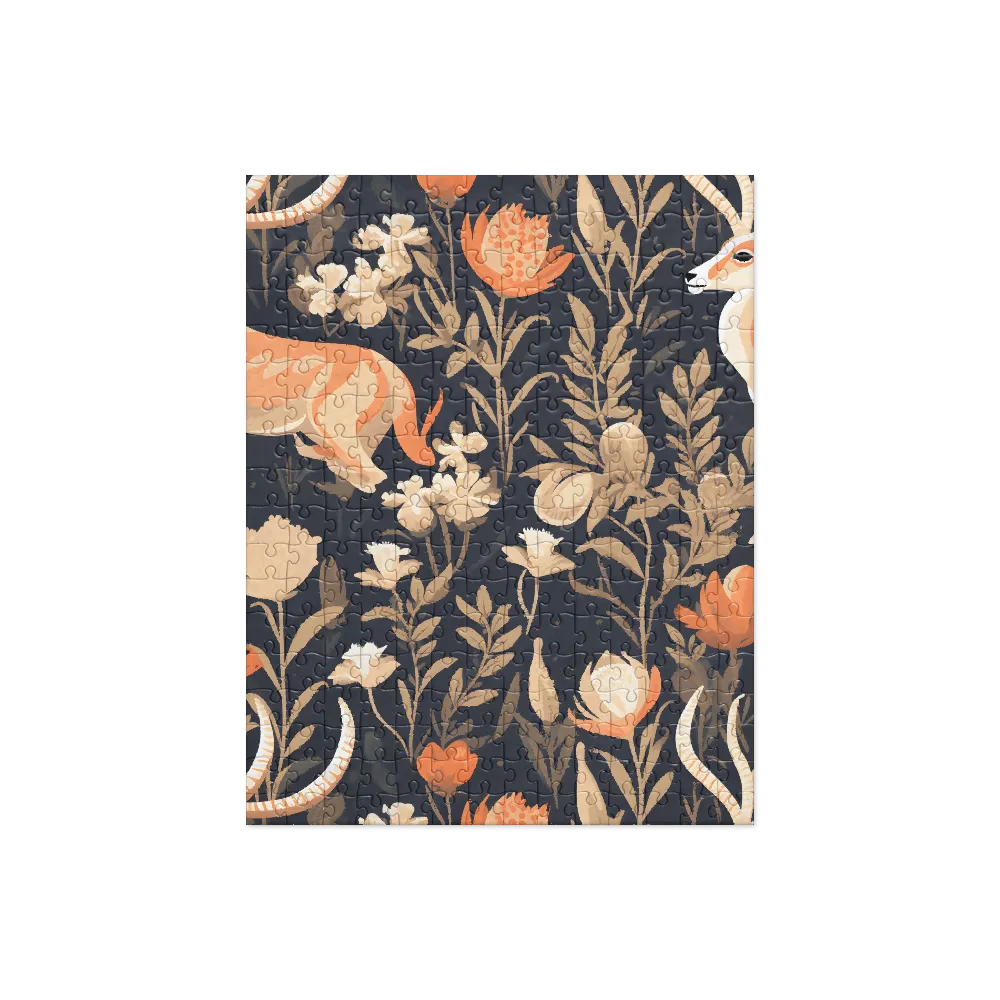 Floral Harmony: A Dance in the Dark