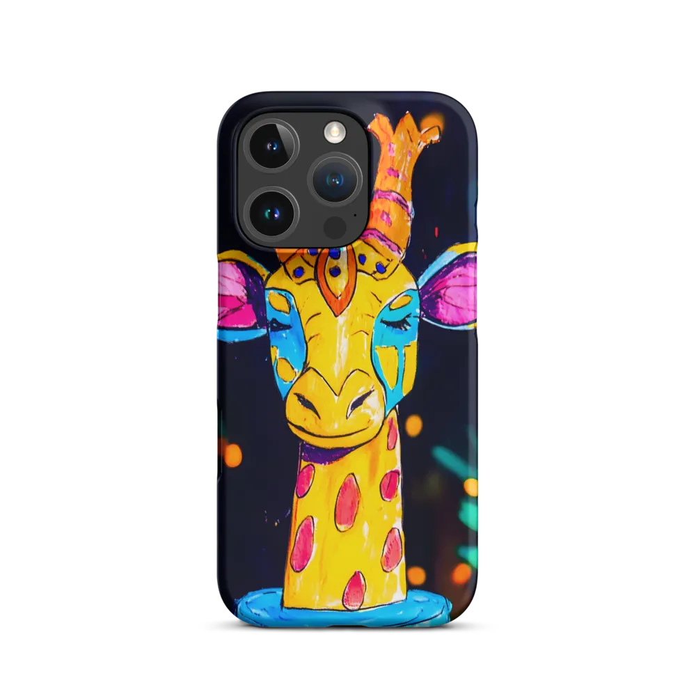 Whimsical Giraffe in Vibrant Colors