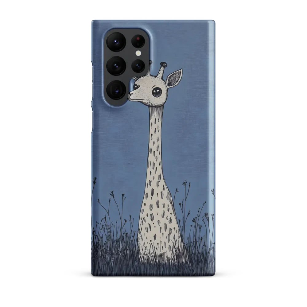 Whimsical Giraffe in Blue