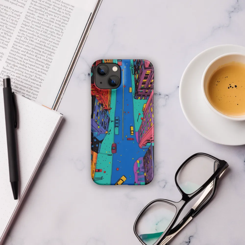 Aerial Dreamscape: The Pulse of Urban Life | Phone Case |  14 | Snap Case | Matte
