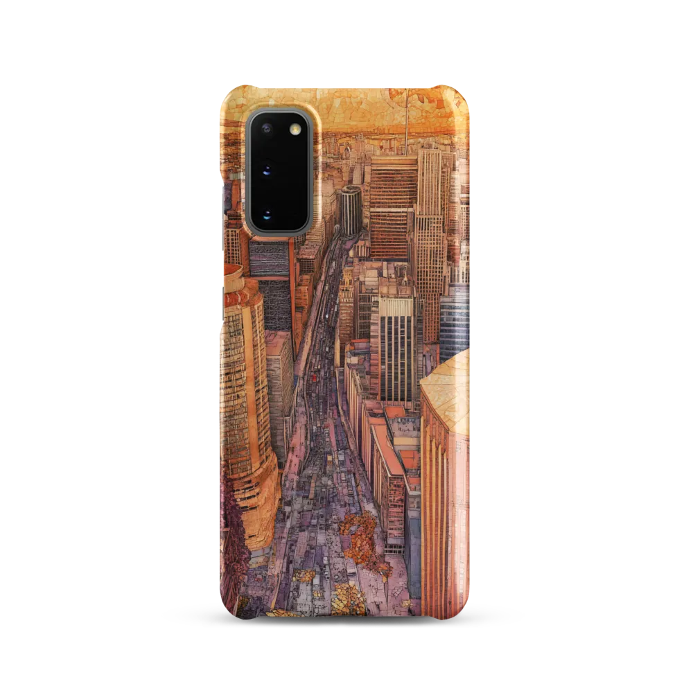Mosaic Cityscape at Dusk