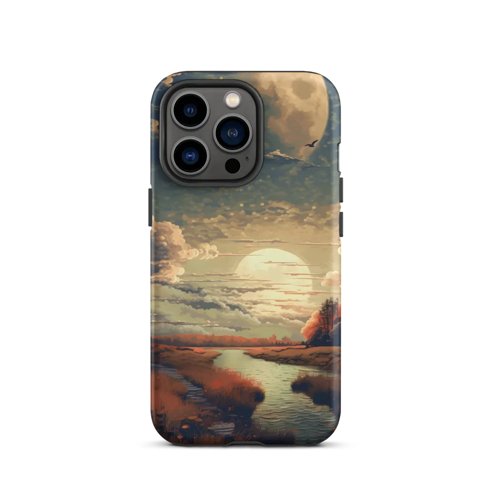 Whispers of Dusk: A Tranquil River Landscape
