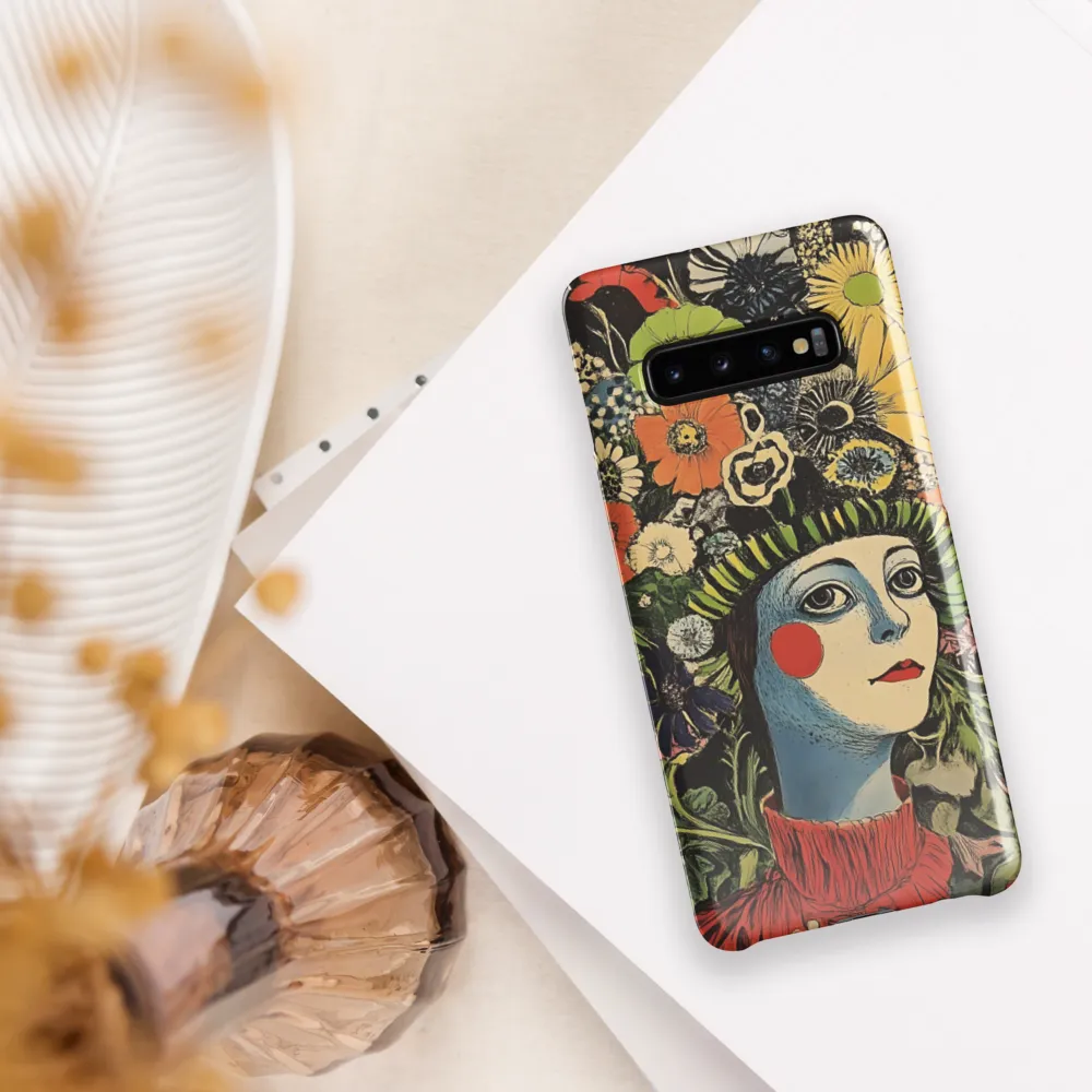 Floral Whimsy: A Portrait of Nature's Embrace | Phone Case |  S10 Plus | Snap Case | Glossy