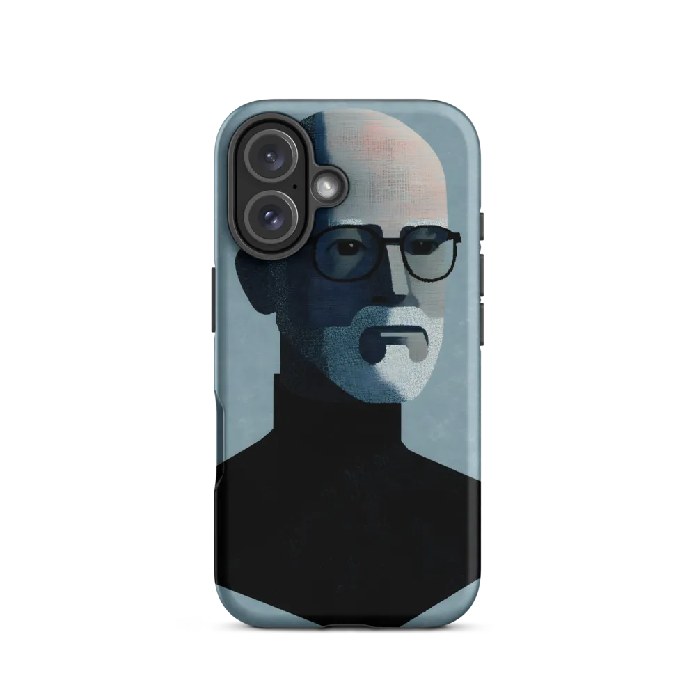 Minimalist Portrait of a Modern Man | Phone Case