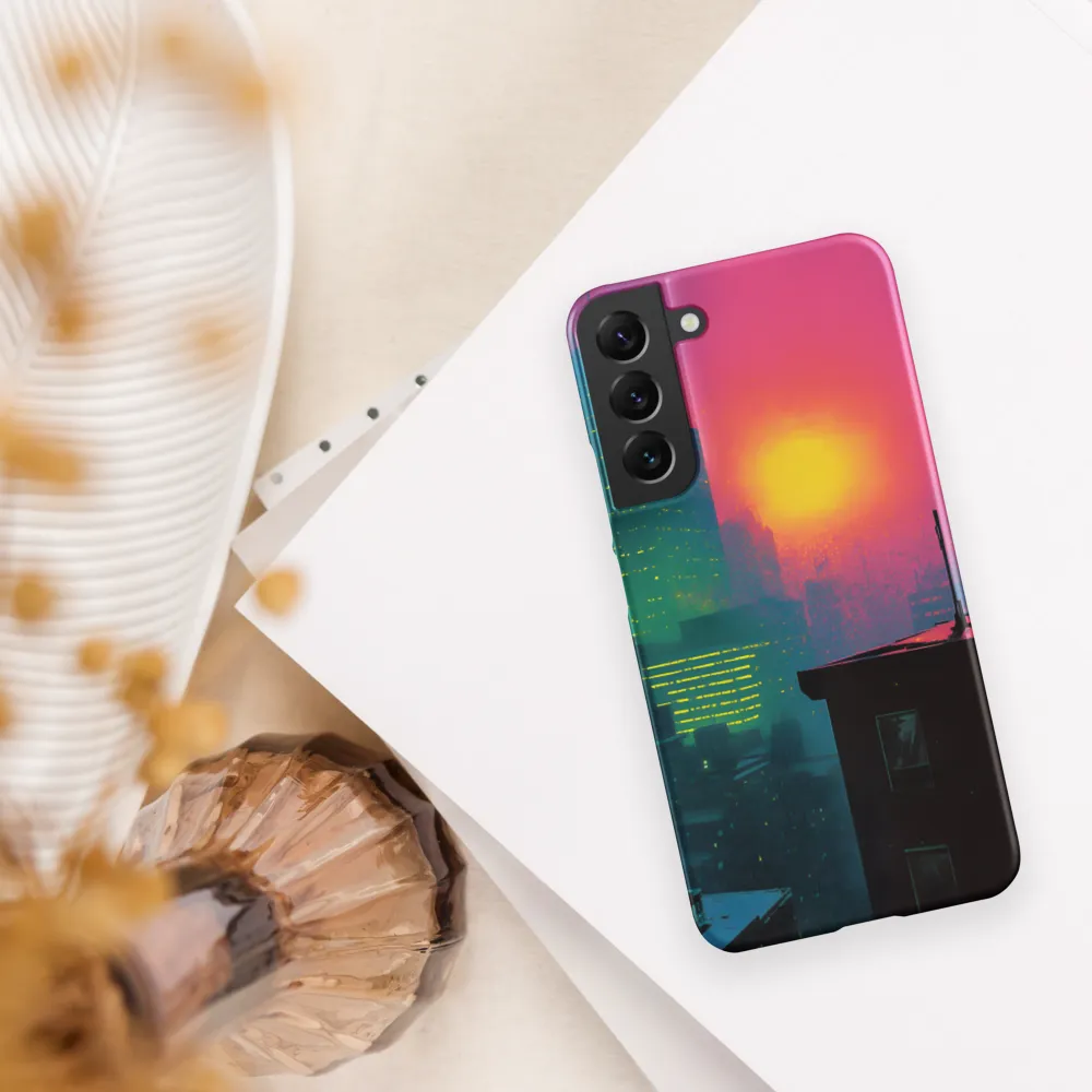 Neon Horizon | Phone Case |  S22 Plus | Snap Case | Matte