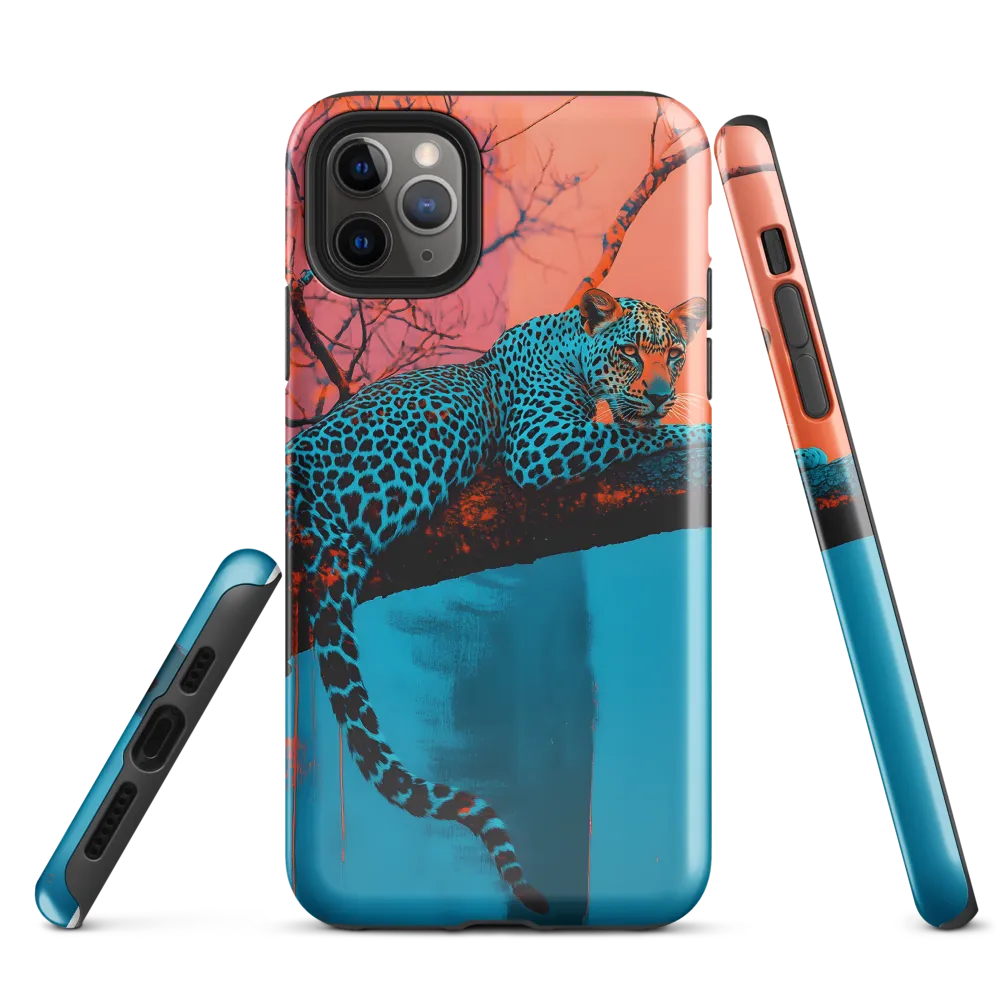 Ethereal Serenity: The Leopard's Perch | Phone Case |  11 Pro Max | Tough Case | Glossy