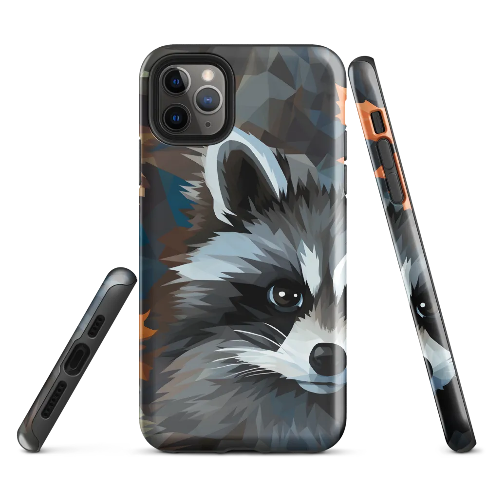 Whispers of Autumn: The Raccoon's Gaze | Phone Case |  11 Pro Max | Tough Case | Glossy