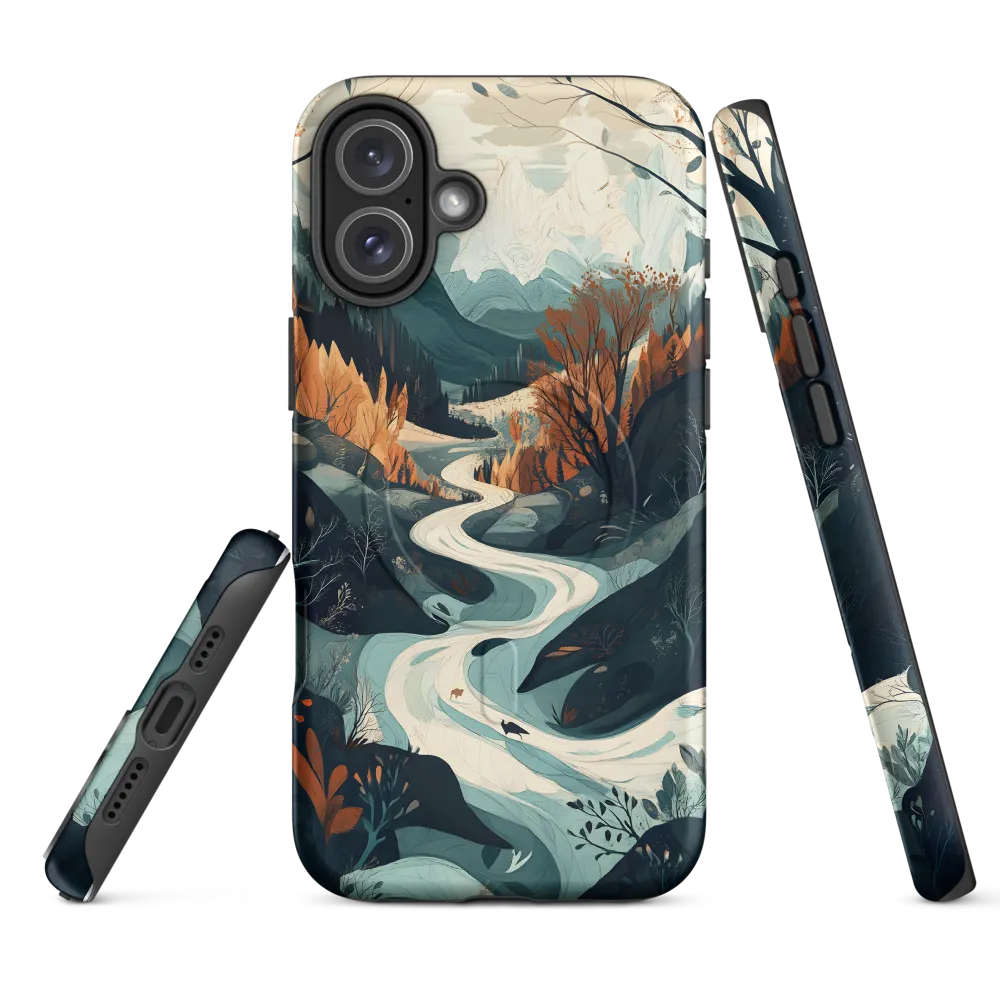 Winding Serenity: A Digital Landscape