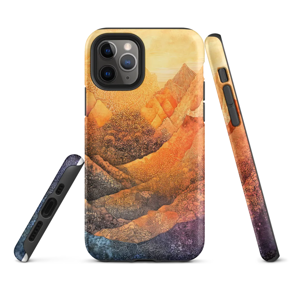 Serene Peaks of Color