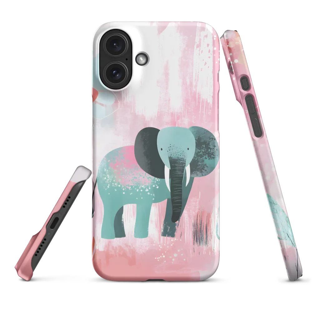 Whimsical Elegance: An Elephant's Serenade | Phone Case |  16 Plus | Snap Case | Matte